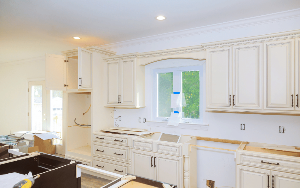 proceso de remodelación de cocina en vivienda